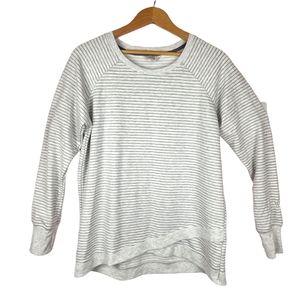 Danskin Comfort Grey striped sweater XL